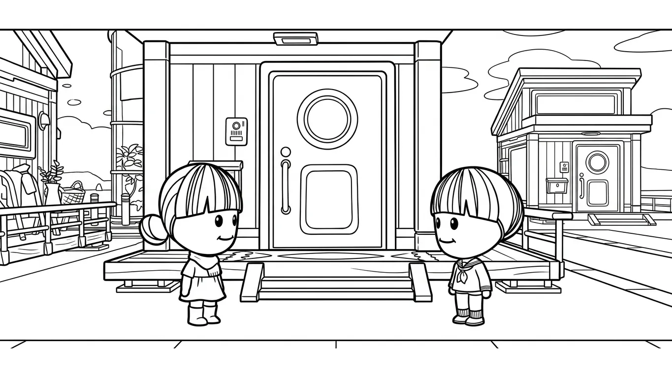coloriage Tomodachi Life et decoupage 2