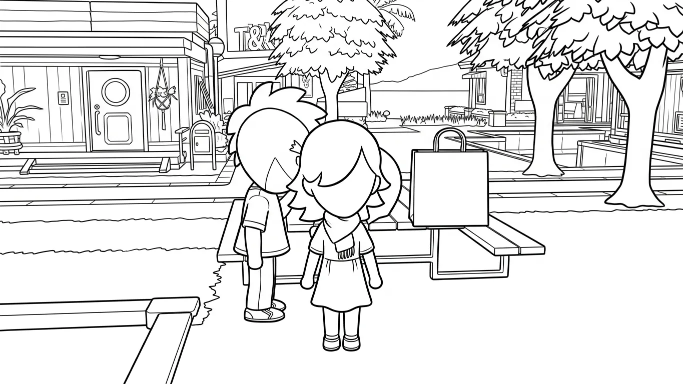 coloriage Tomodachi Life à imprimer pour enfant de 3 ans 1