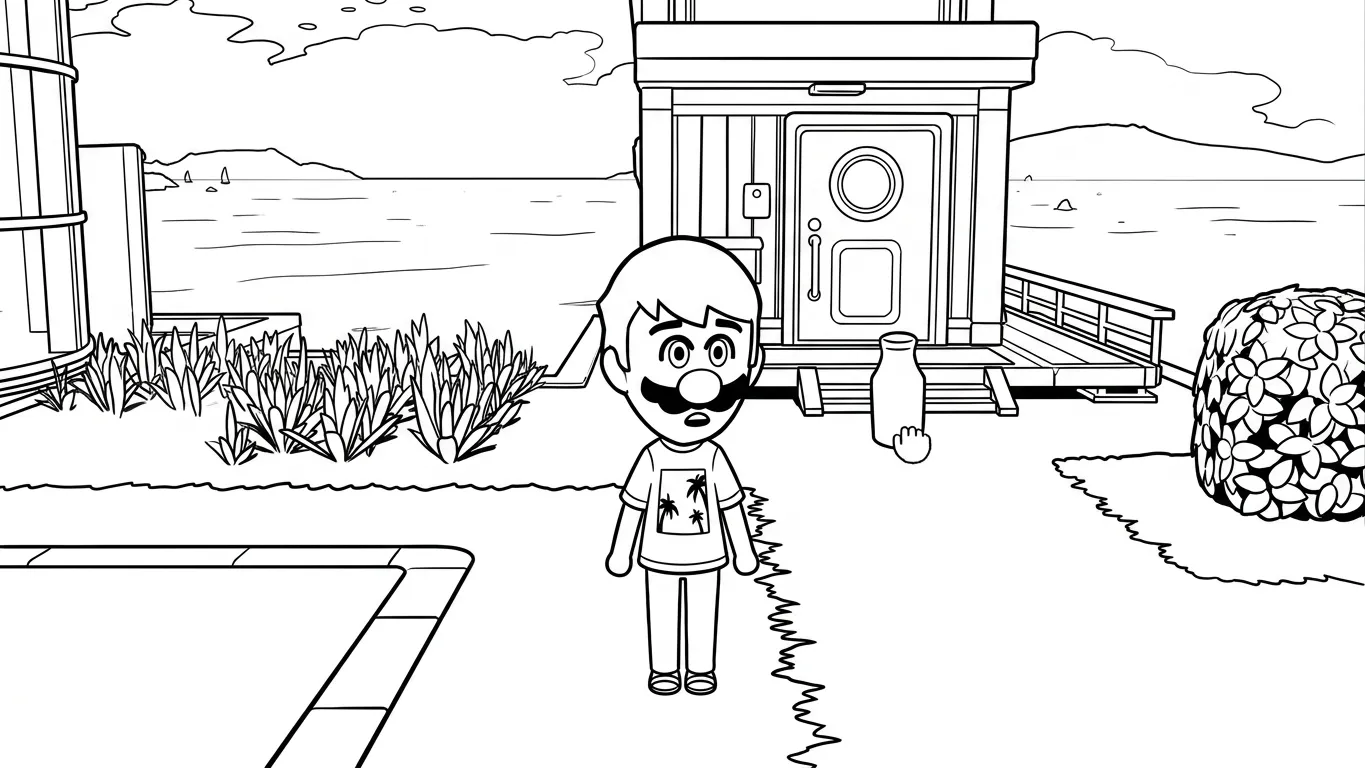 coloriage Tomodachi Life à imprimer kawaii