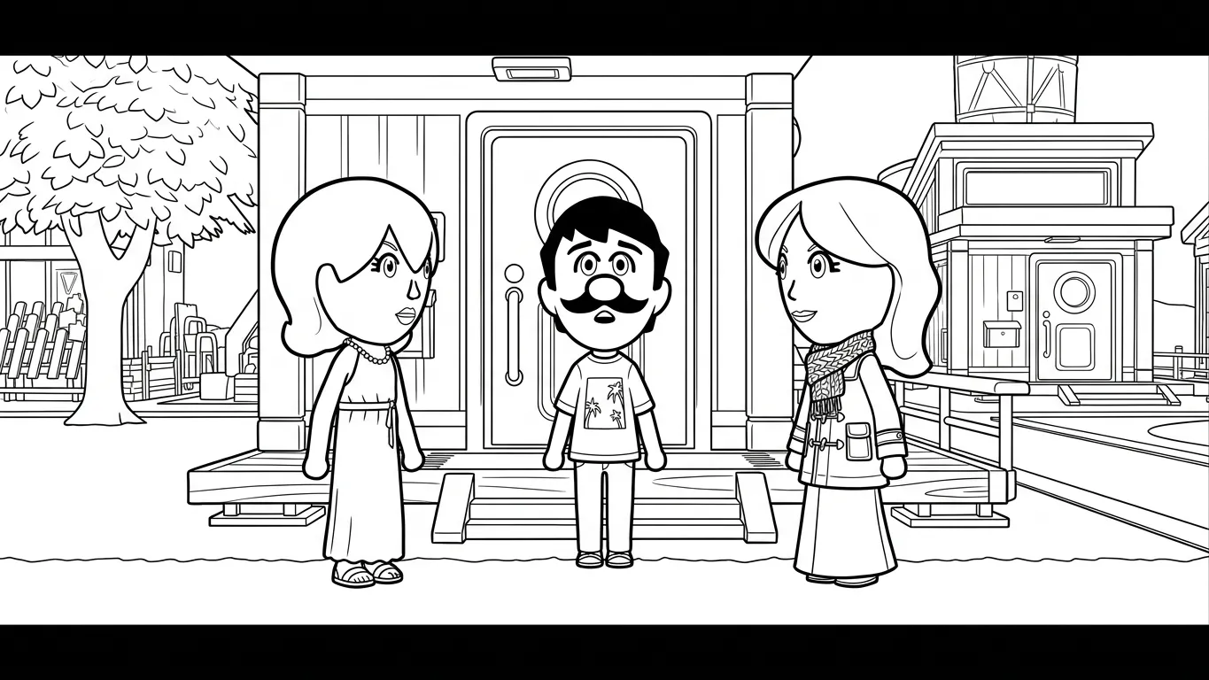 coloriage Tomodachi Life et découpage à imprimer 1
