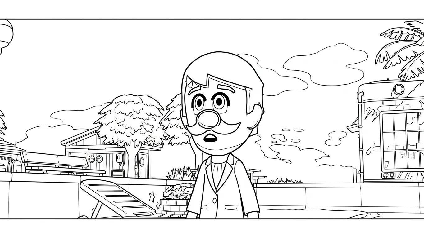 coloriage Tomodachi Life et decoupage 3