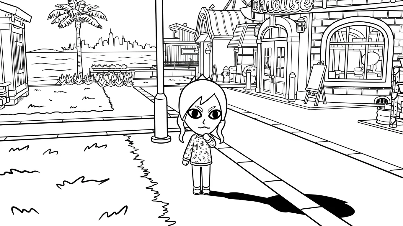 coloriage Tomodachi Life à imprimer gratuit 1