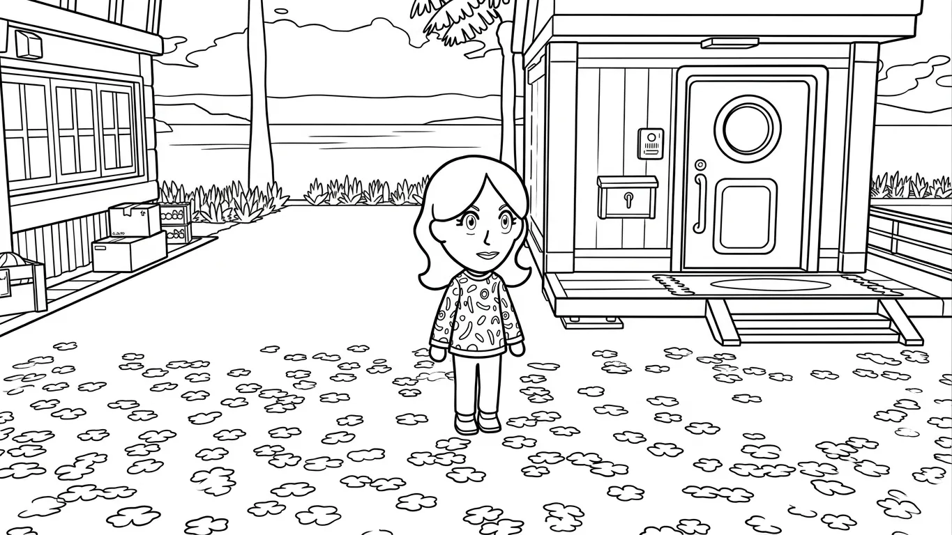 coloriage Tomodachi Life à imprimer pour enfant de 7 ans