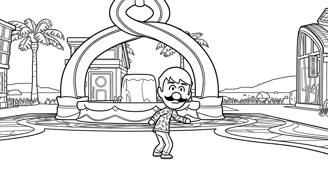 coloriage Tomodachi Life à imprimer gratuitement pdf