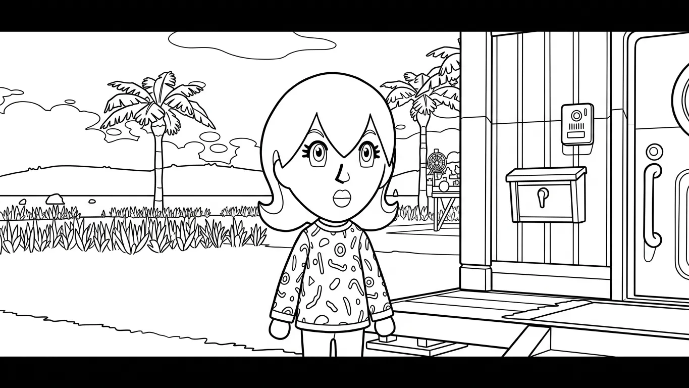 coloriage Tomodachi Life et decoupage