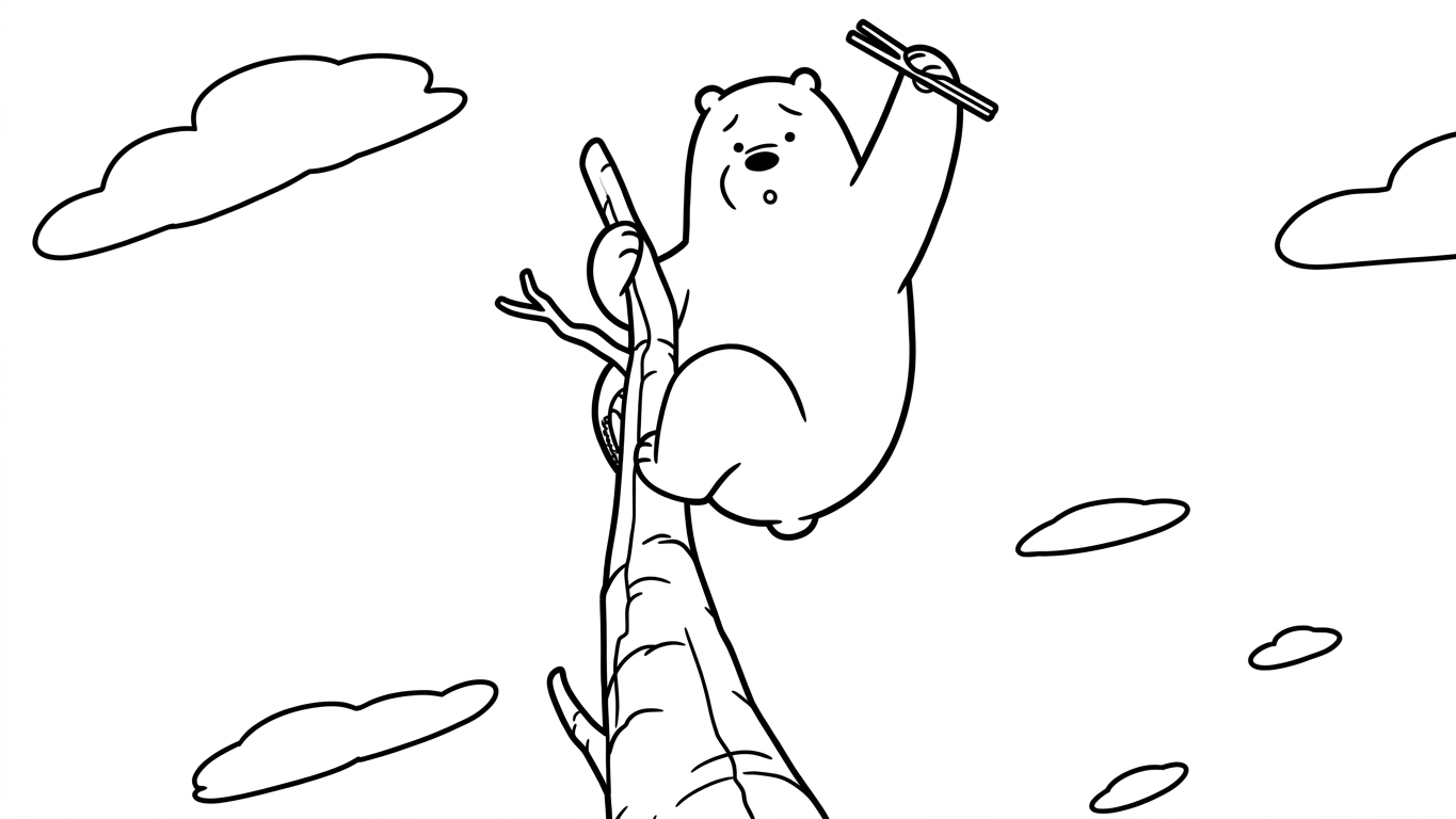coloriage We Bare Bears pour enfant de 10 ans 1