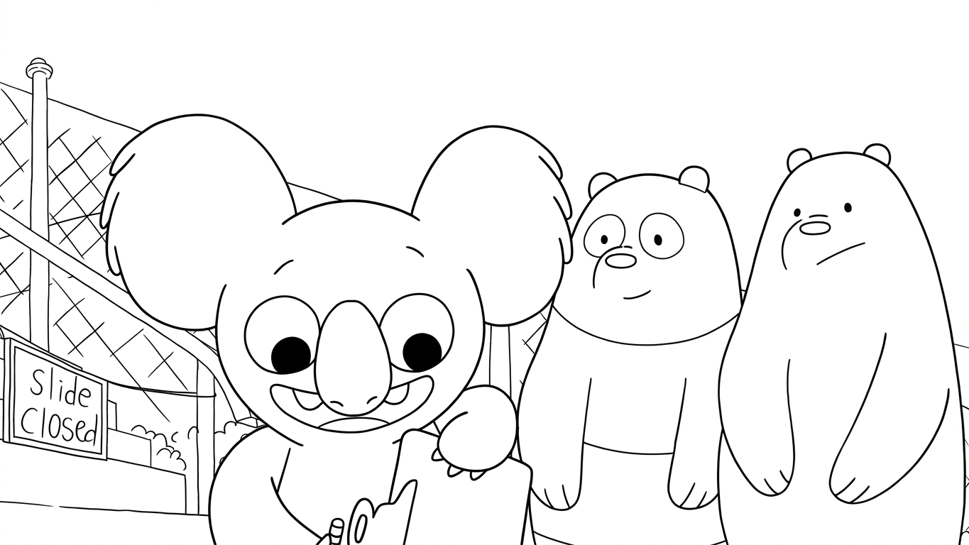coloriage We Bare Bears a telecharger 2