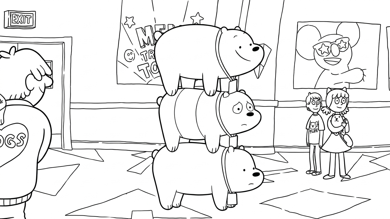 coloriage We Bare Bears gratuit en ligne