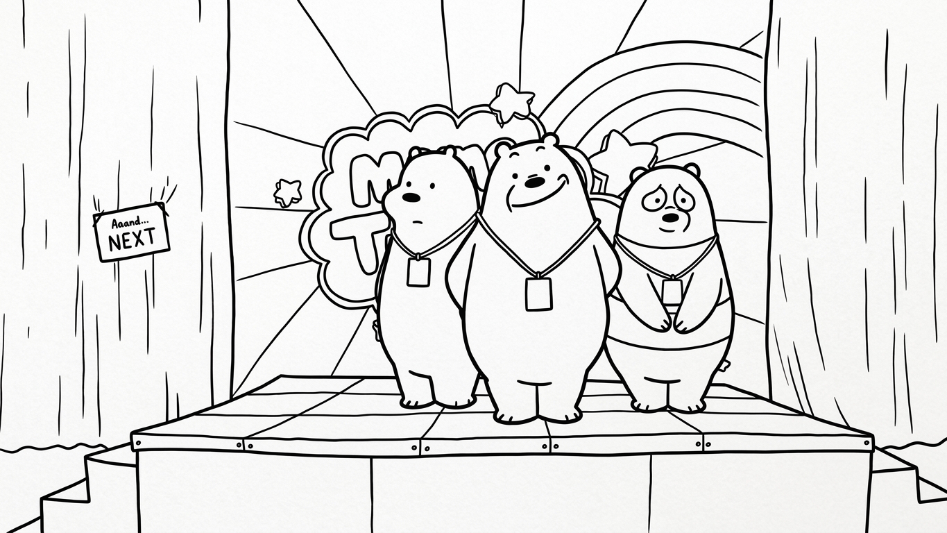 image de coloriage We Bare Bears pour enfant