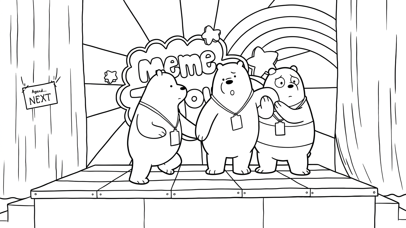 coloriage We Bare Bears educatif pour enfant