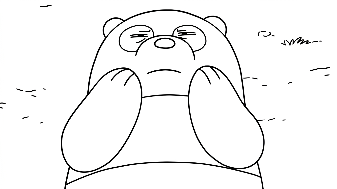 coloriage We Bare Bears pour enfant de 8 ans