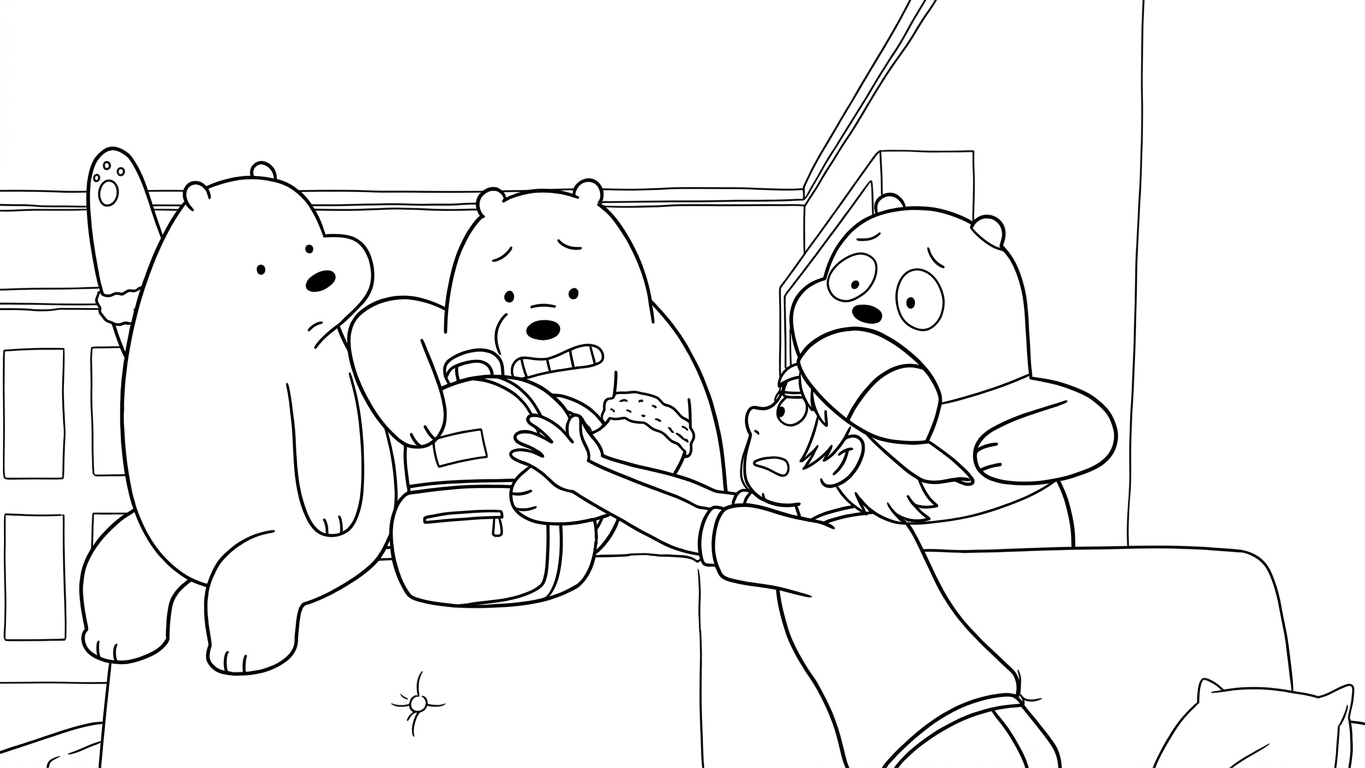 coloriage We Bare Bears de pour enfants 1