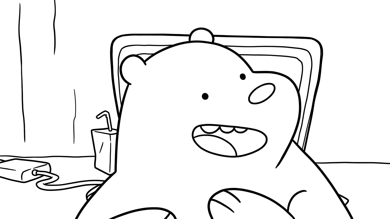 coloriage We Bare Bears pour primaire