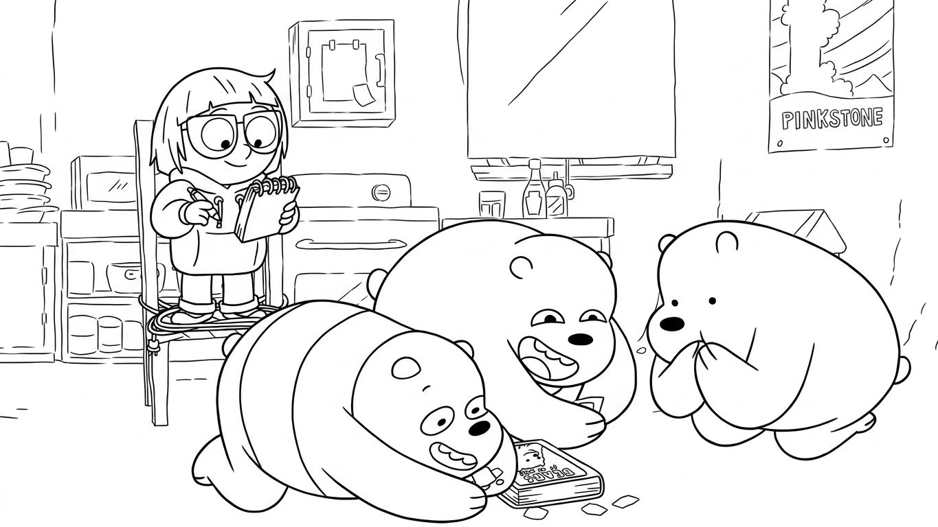 coloriage We Bare Bears gratuit a imprimer 1
