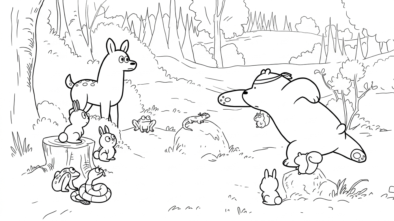 coloriage We Bare Bears pour enfants à télécharger 1