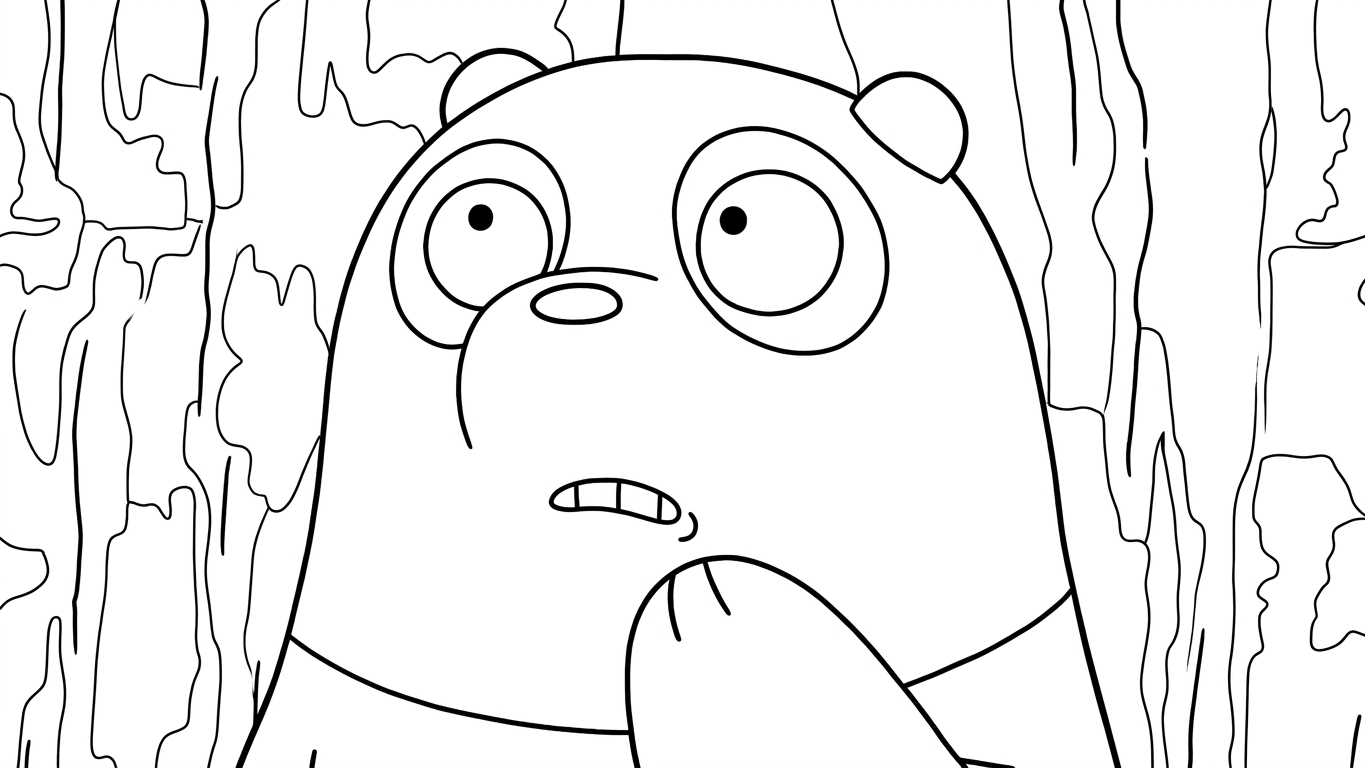 image pour coloriage We Bare Bears enfant