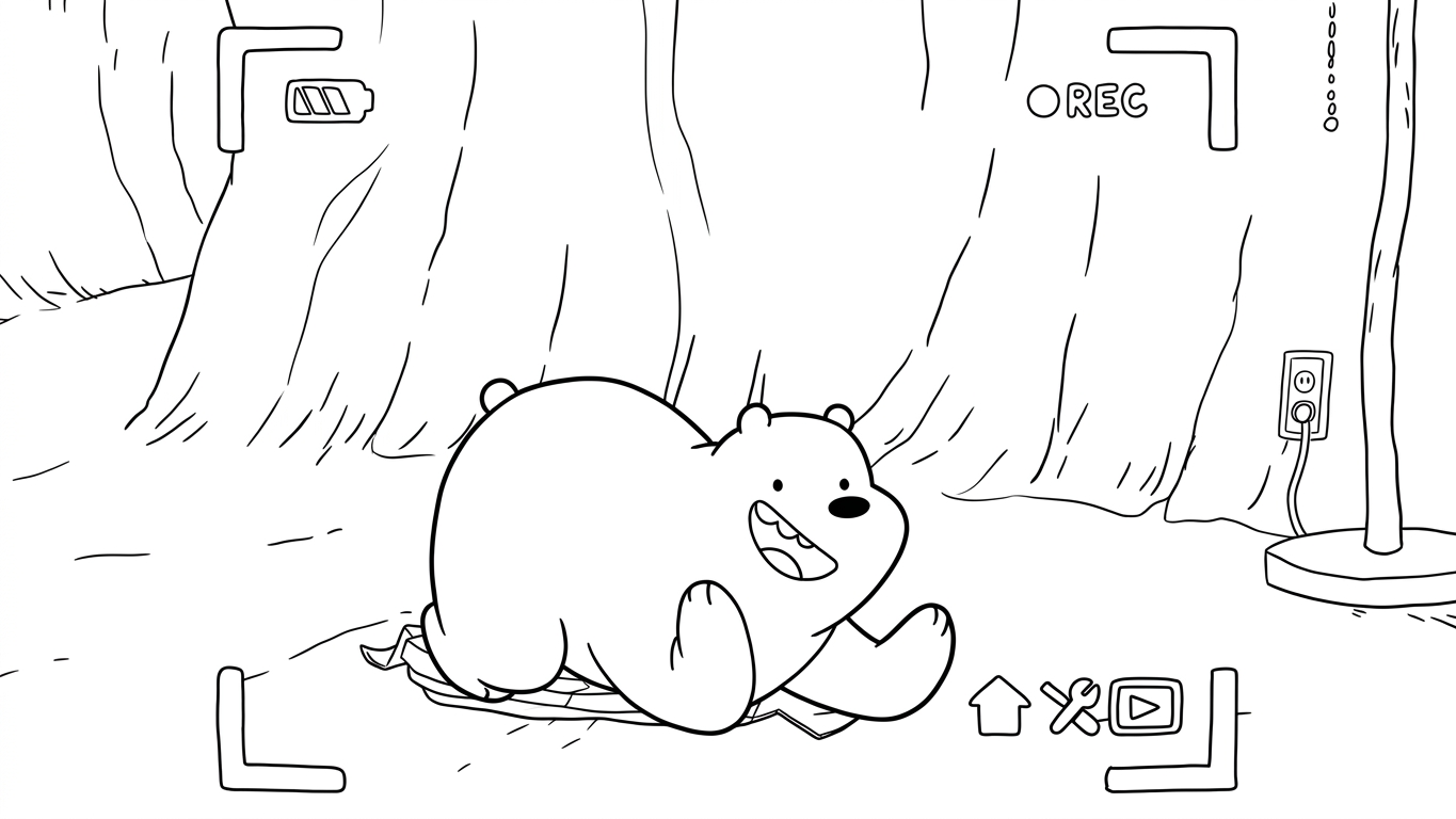 coloriage We Bare Bears pour enfant de 6 ans