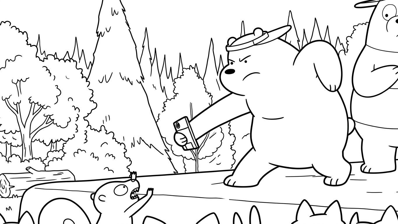 coloriage We Bare Bears et dessin a imprimer 2