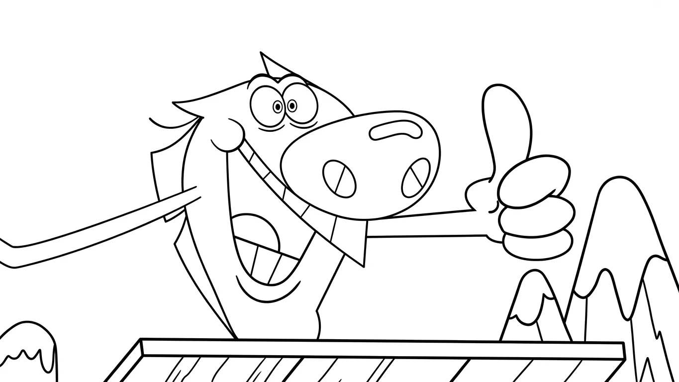 coloriage Zig e Sharko pour enfants à télécharger 1