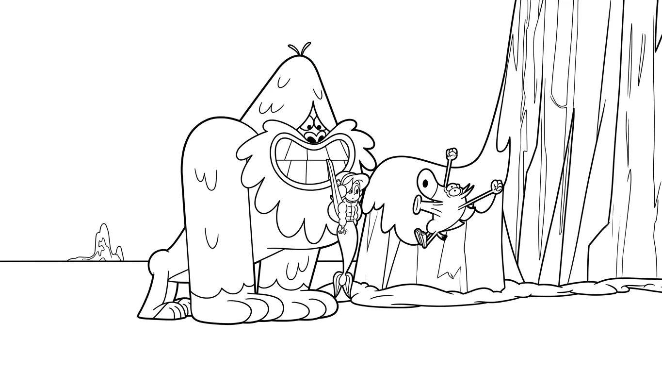 image pour coloriage Zig e Sharko enfant 1