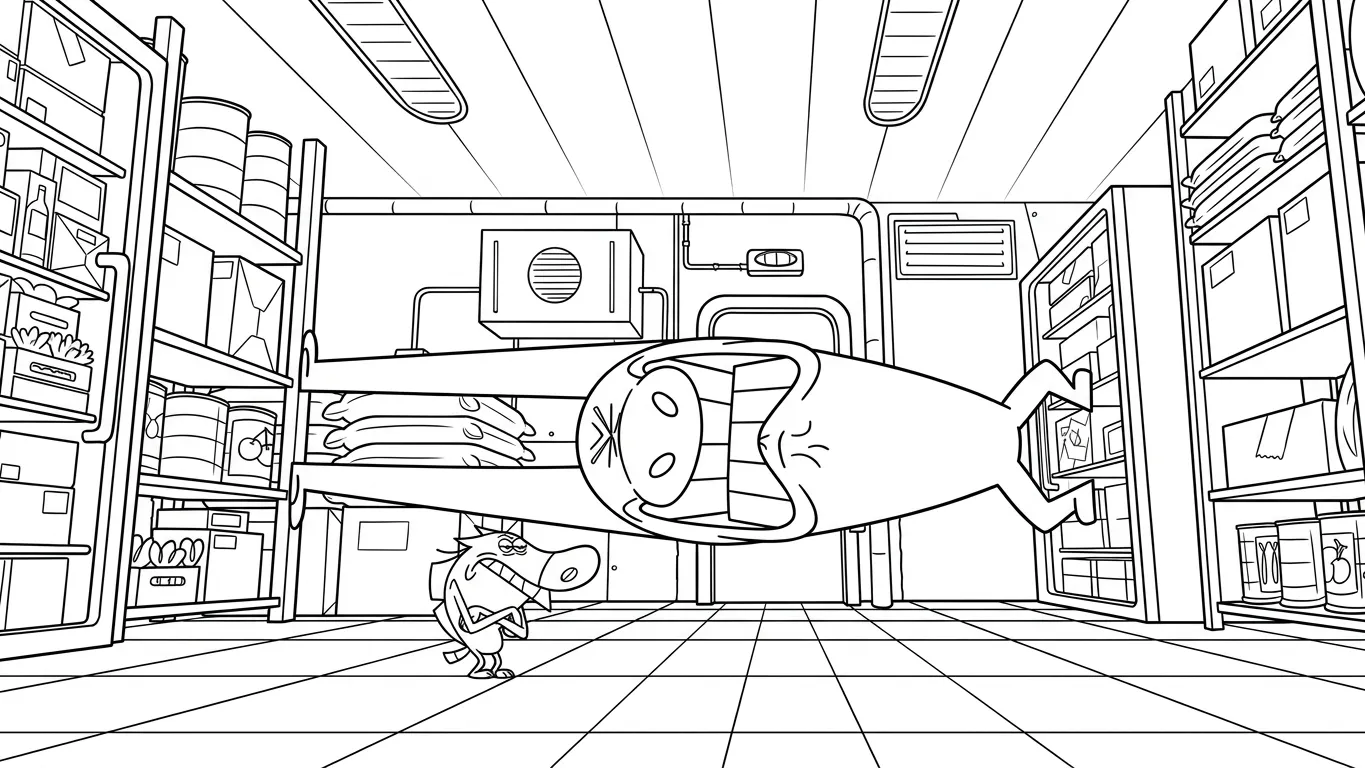 coloriage Zig e Sharko gratuit en ligne