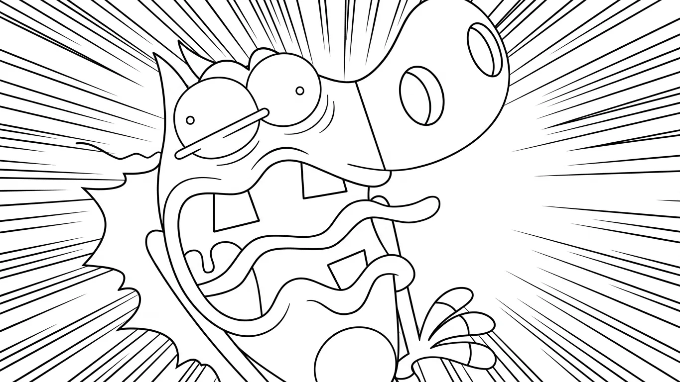 coloriage Zig e Sharko a telecharger
