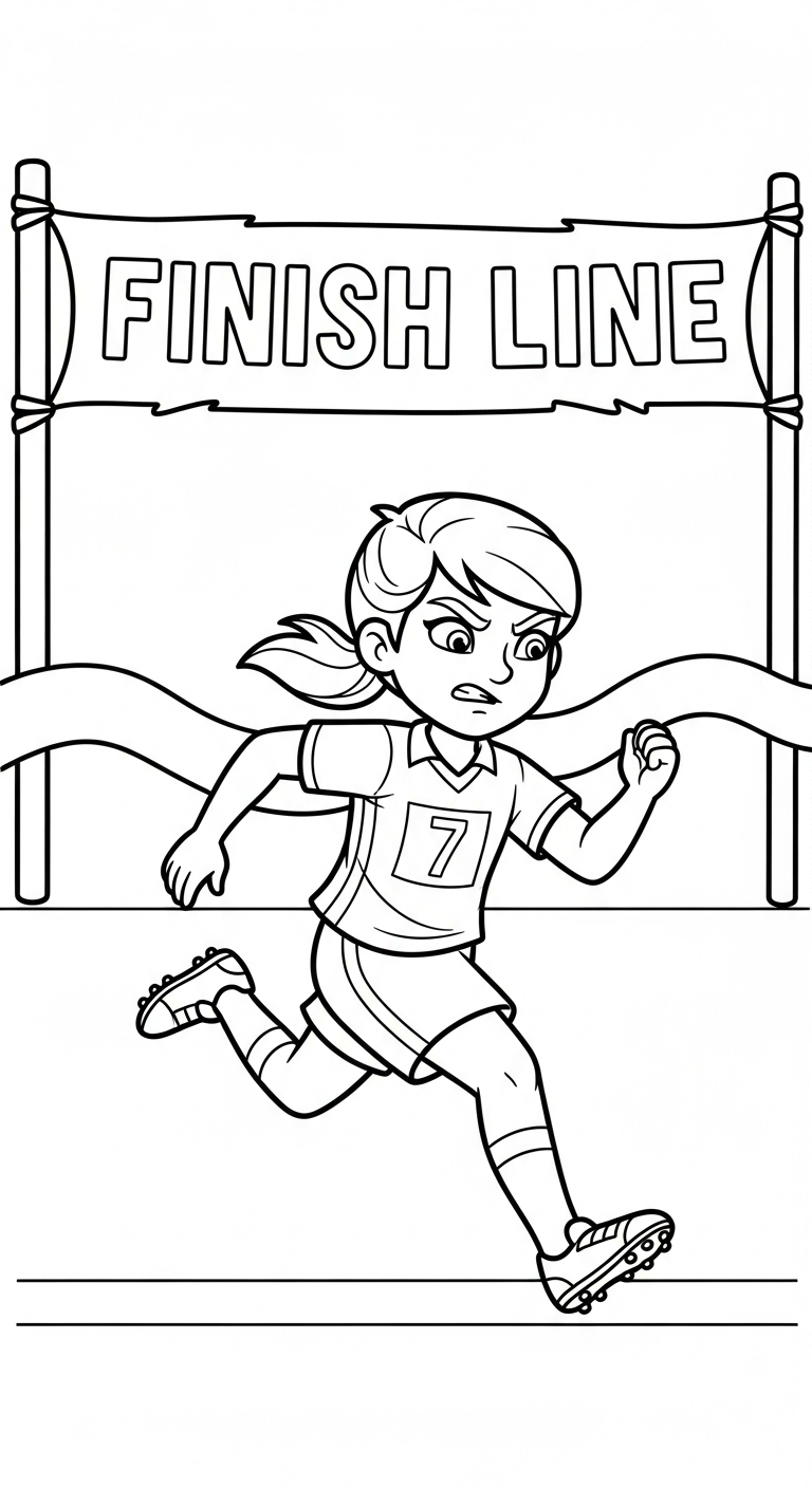 coloriage Course à pied pour bebe a imprimer