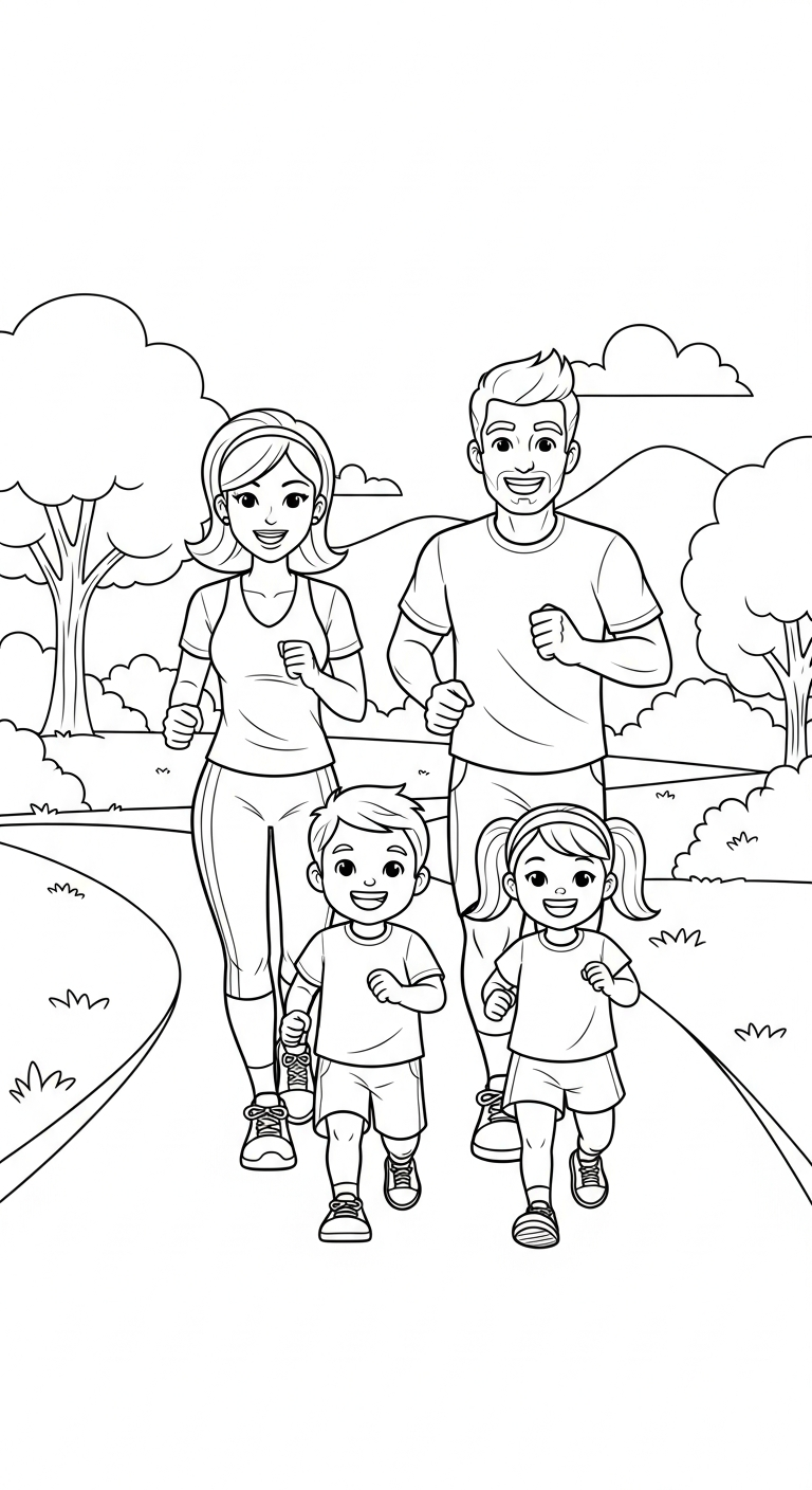 coloriage Course à pied a colorier en ligne