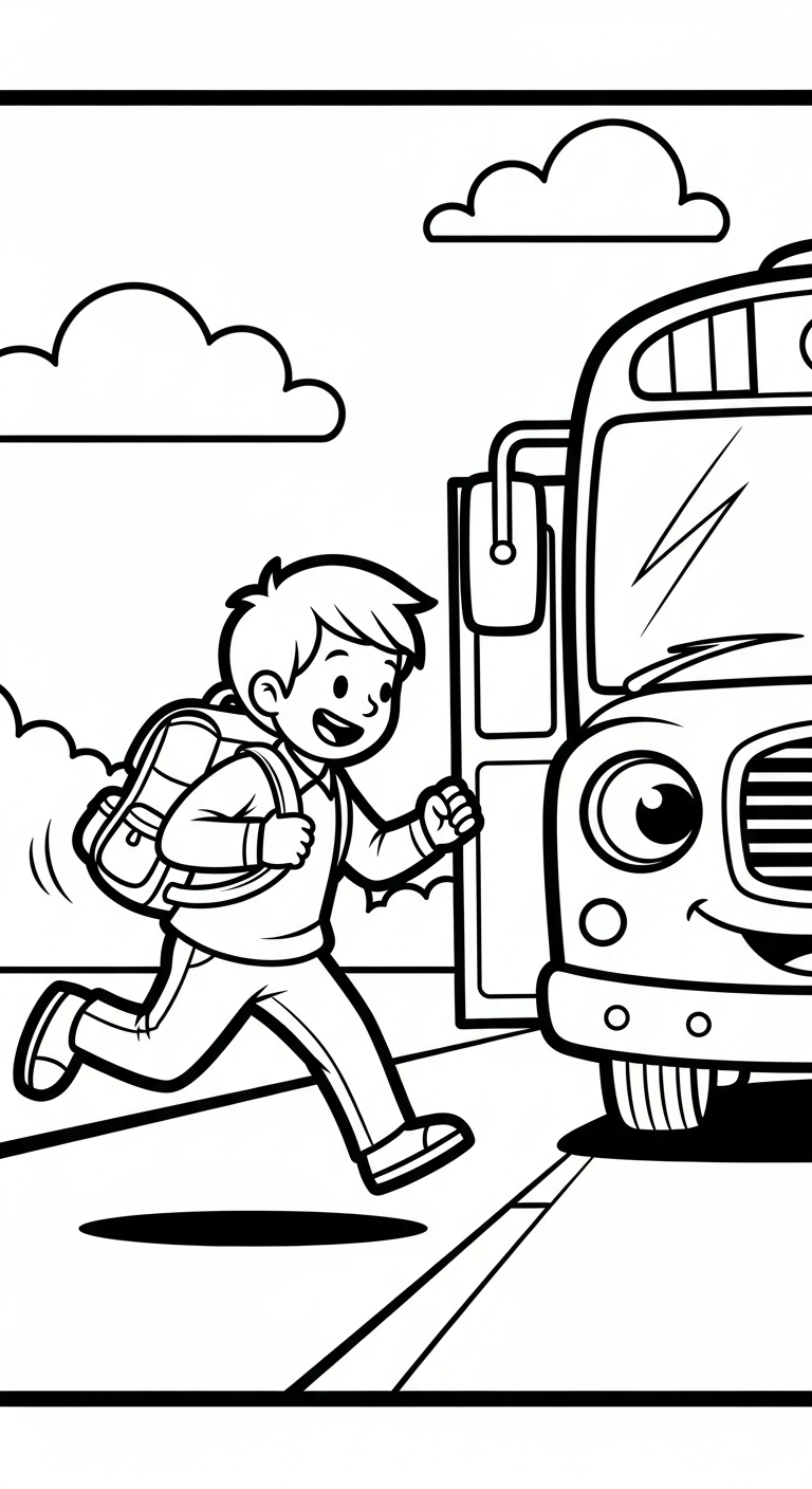 coloriage Course à pied pour enfants a imprimer gratuit 2