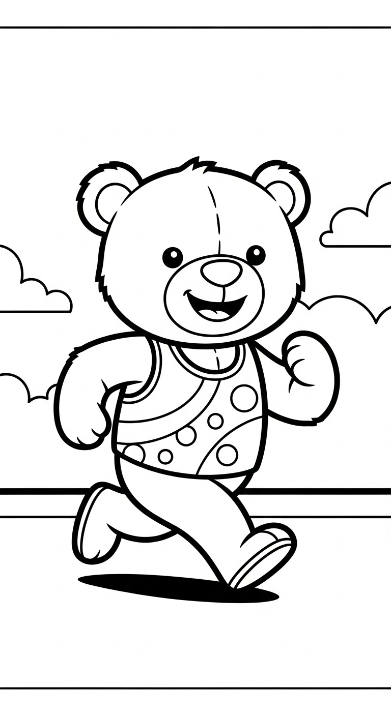 a imprimer coloriage Course à pied gratuit