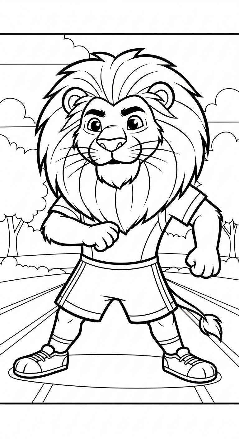 coloriage Course à pied a dessiner en ligne