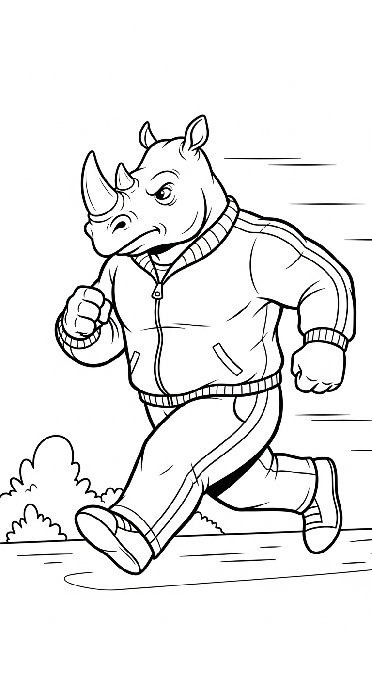 coloriage Course à pied à imprimer pour enfant de 2 ans