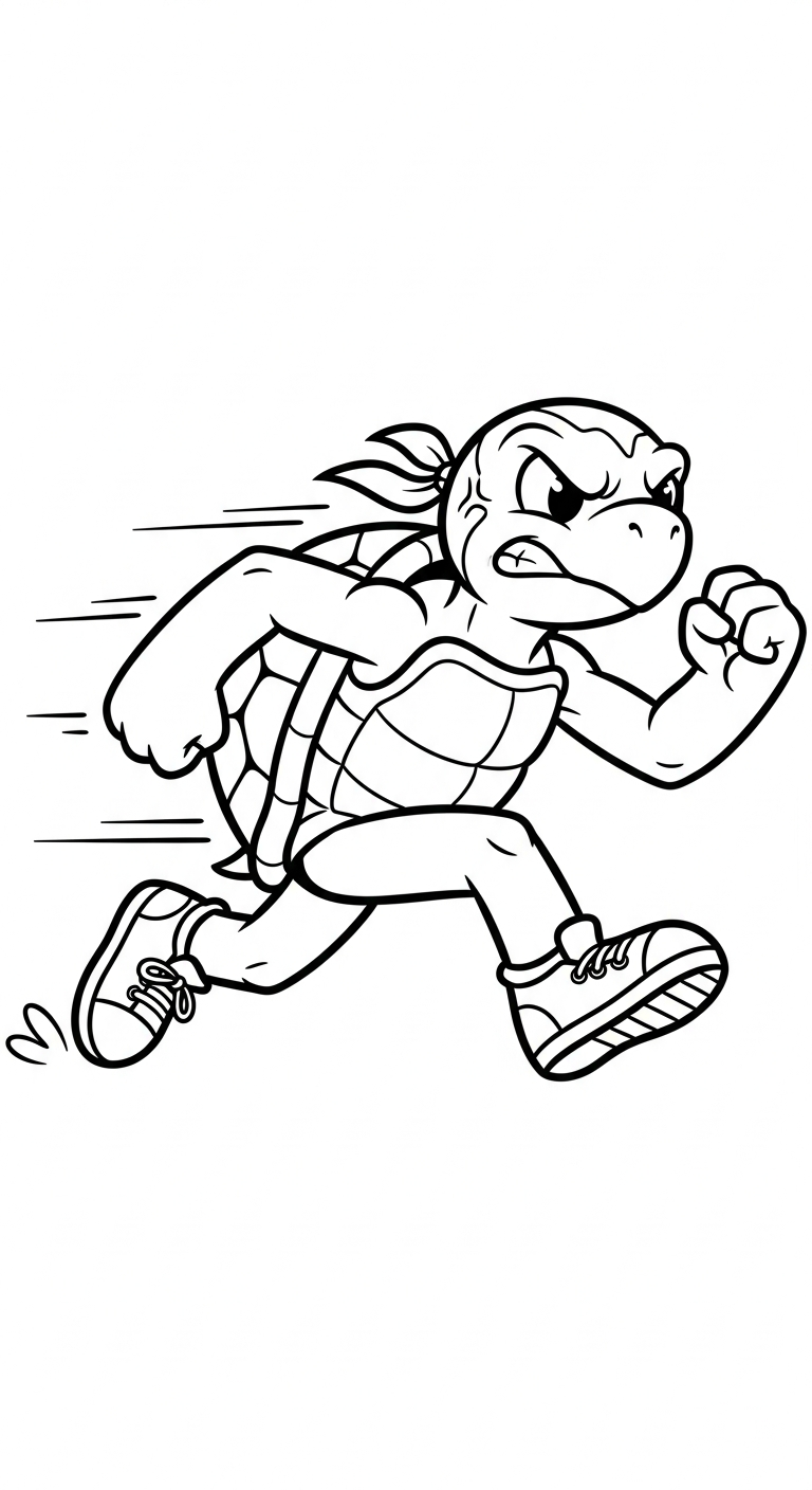 coloriage Course à pied gratuit pour enfants