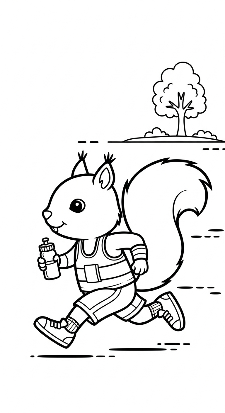 coloriage Course à pied et apprentissage 1