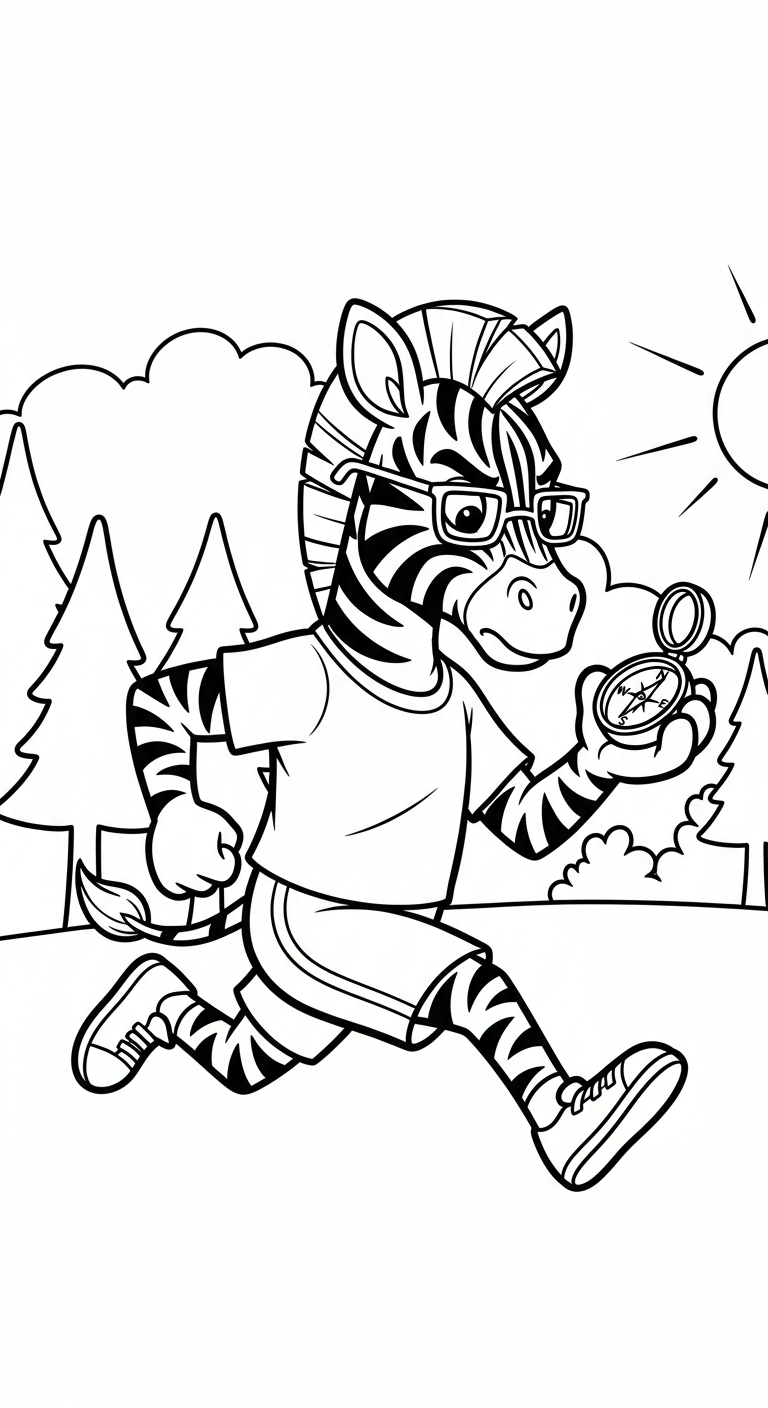 coloriage Course à pied à imprimer pour enfant de 10 ans