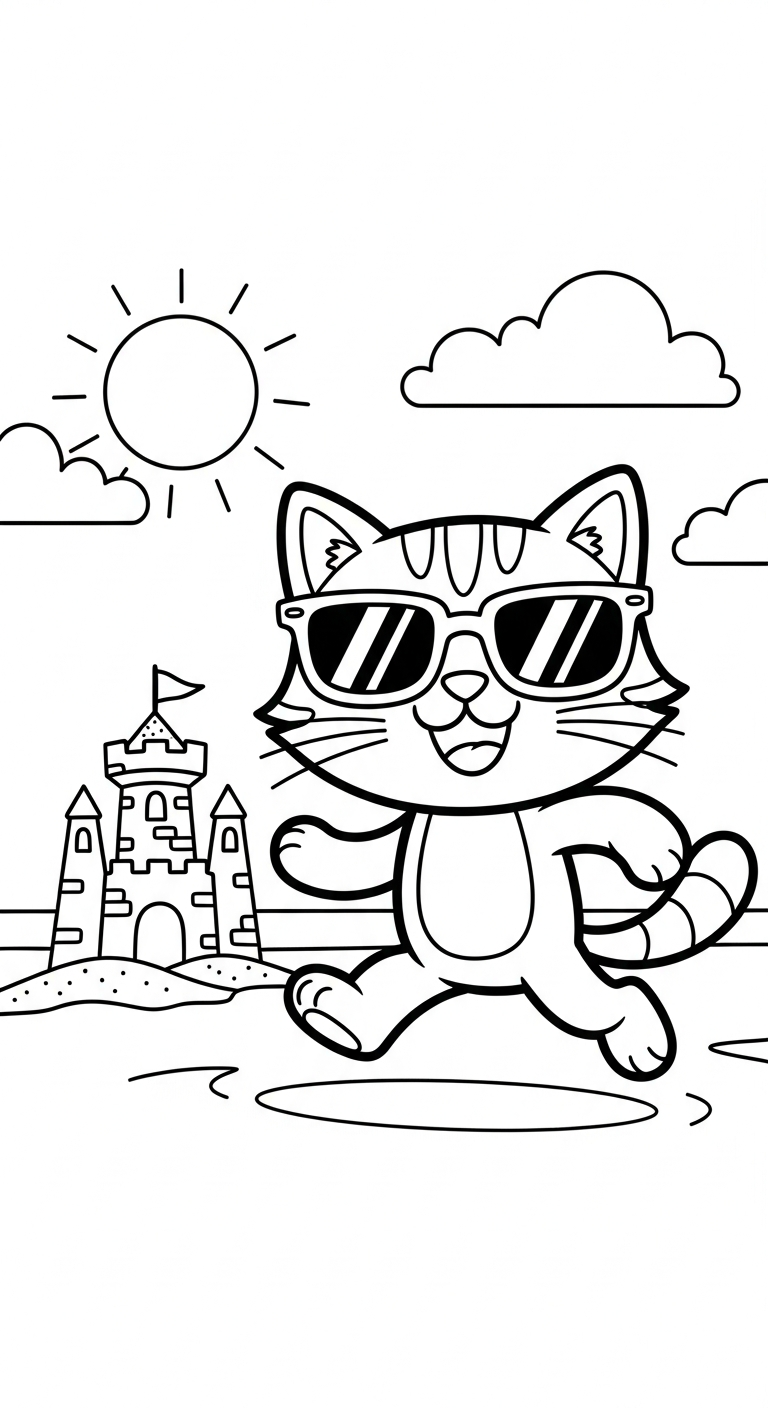 coloriage Course à pied pour enfants à télécharger 1