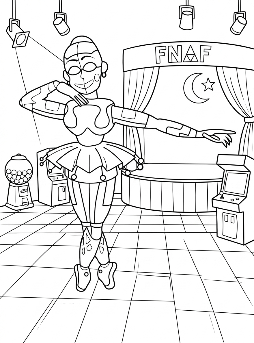 coloring pages FNAF free online 1