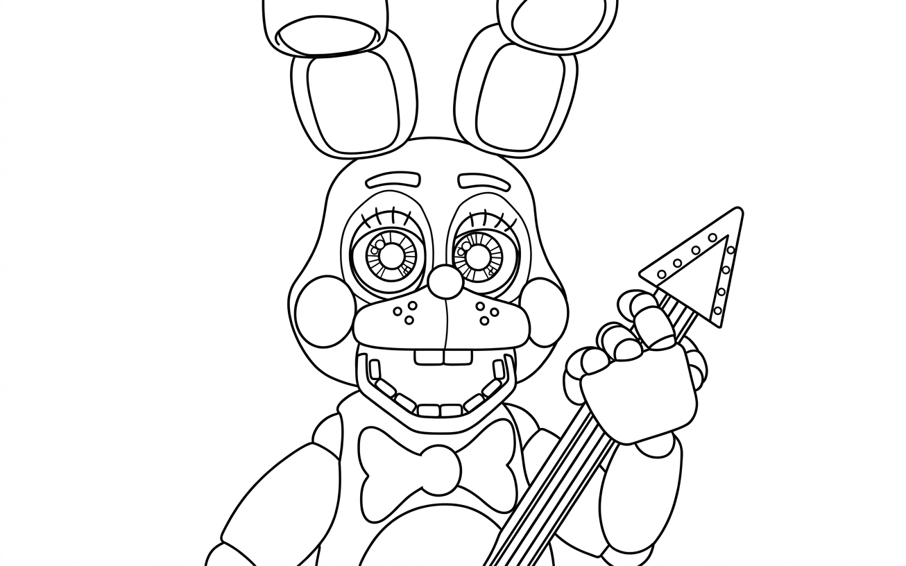 coloring pages FNAF for children to print