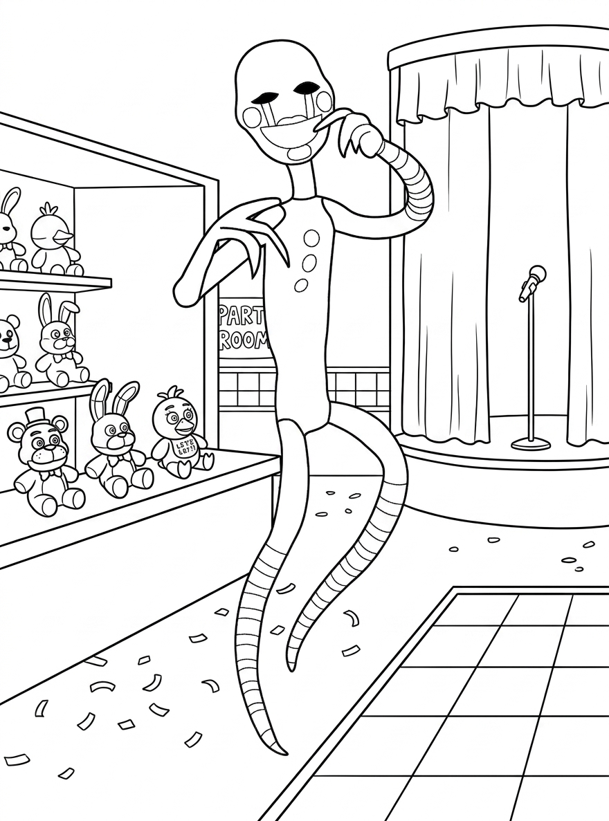print coloring FNAF free