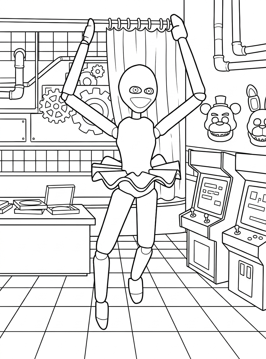 coloring pages FNAF to color online