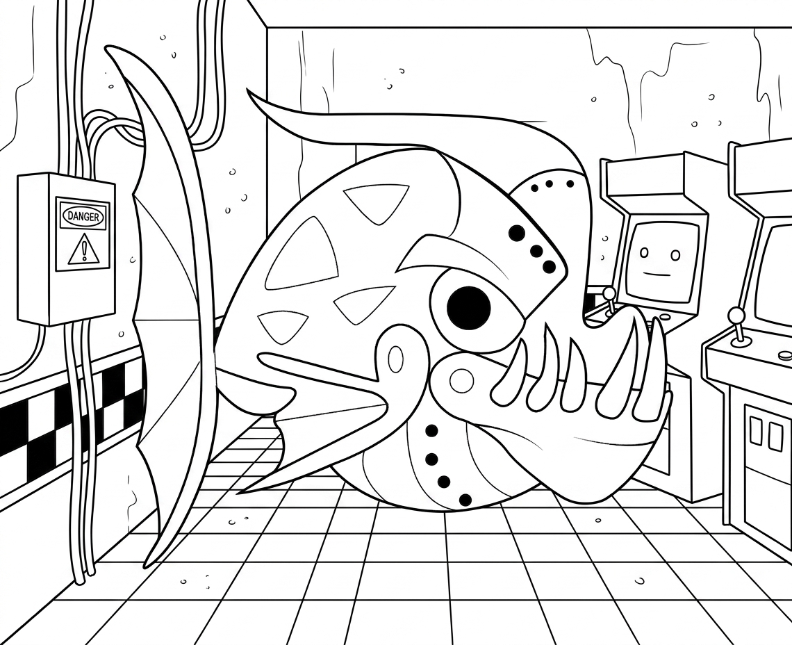 coloring pages FNAF to print for 8 year old child