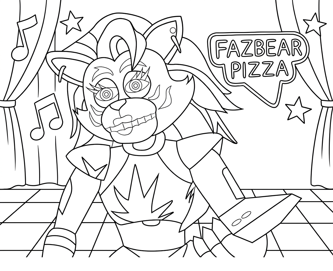 coloring pages FNAF online