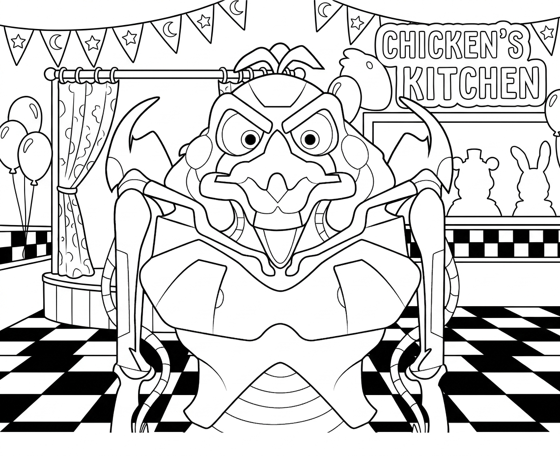 coloring pages FNAF free online