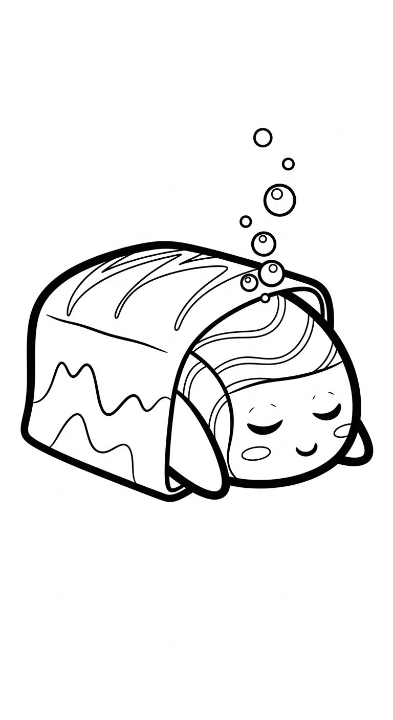 coloriage Kawaii Sushi update gratuit