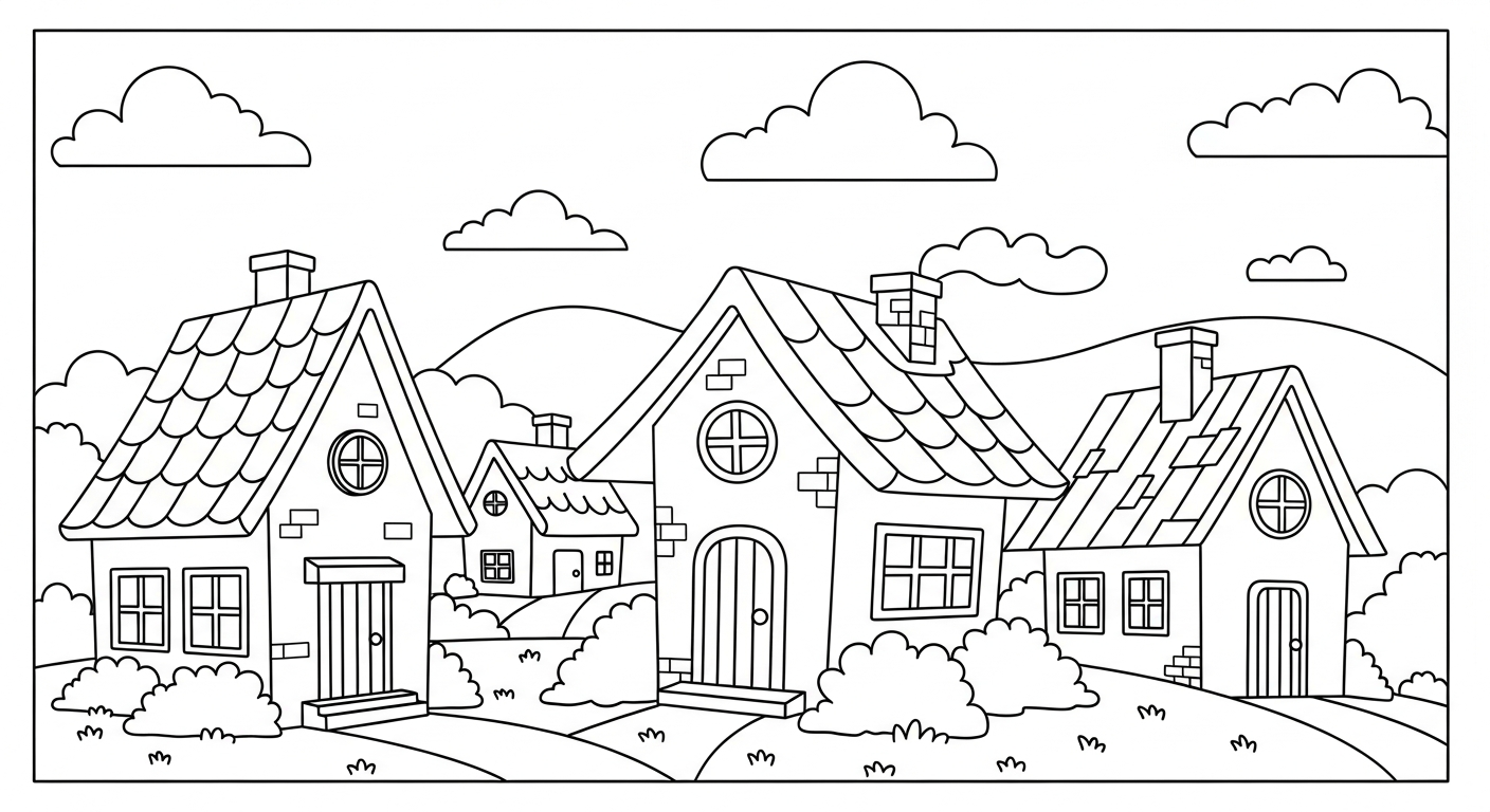 coloriage paysage a imprimer gratuitement