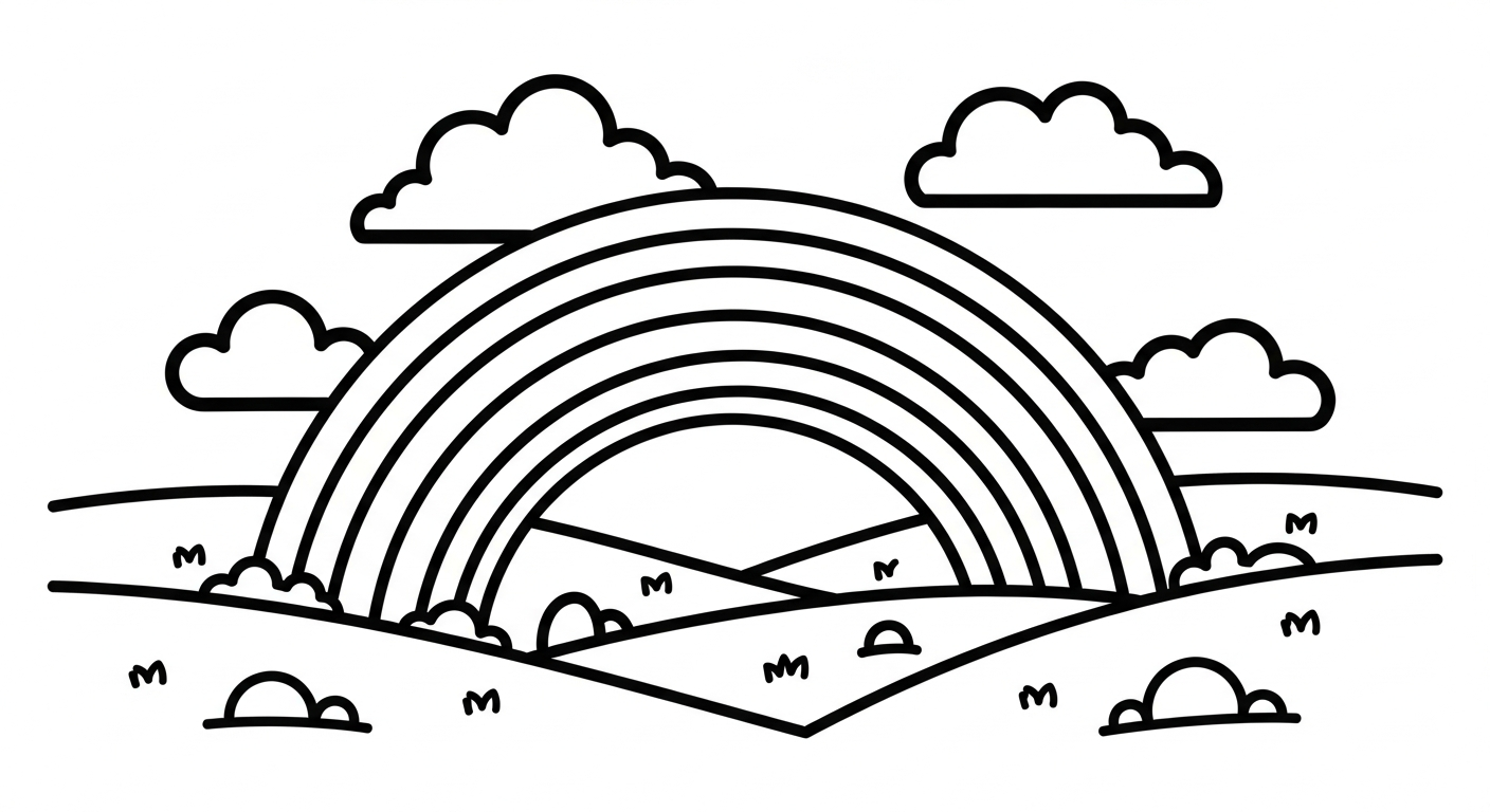 coloriage paysage à imprimer gratuit