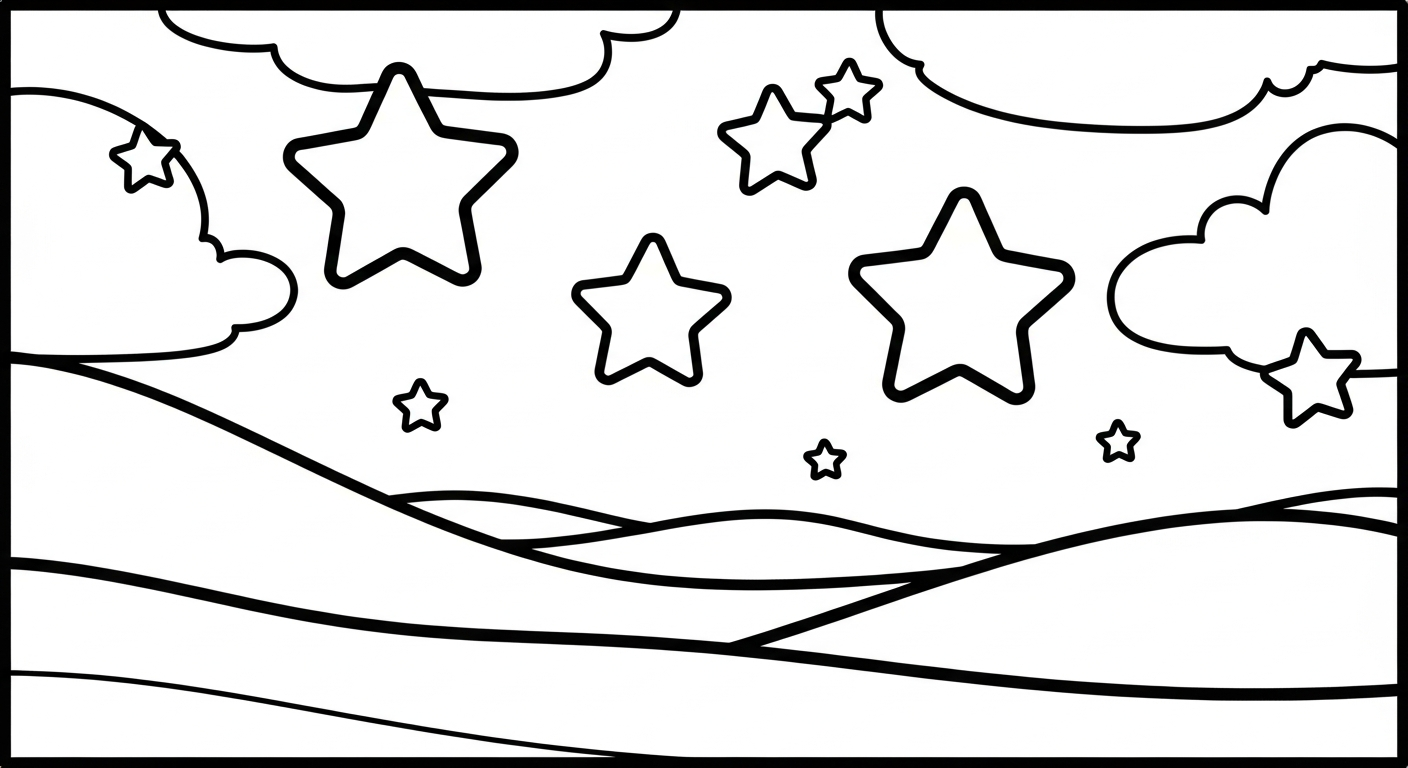 coloriage paysage pour primaire