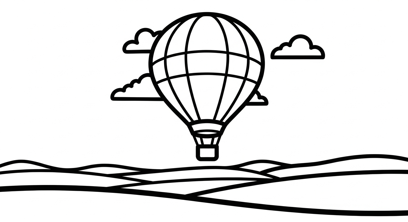 coloriage paysage pour enfant de 4 ans