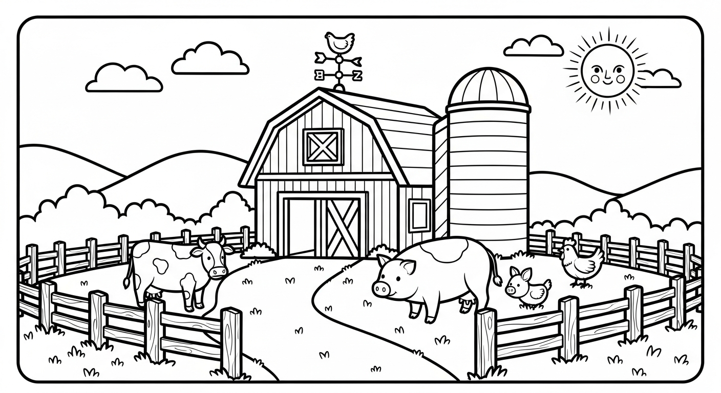a imprimer coloriage paysage gratuit
