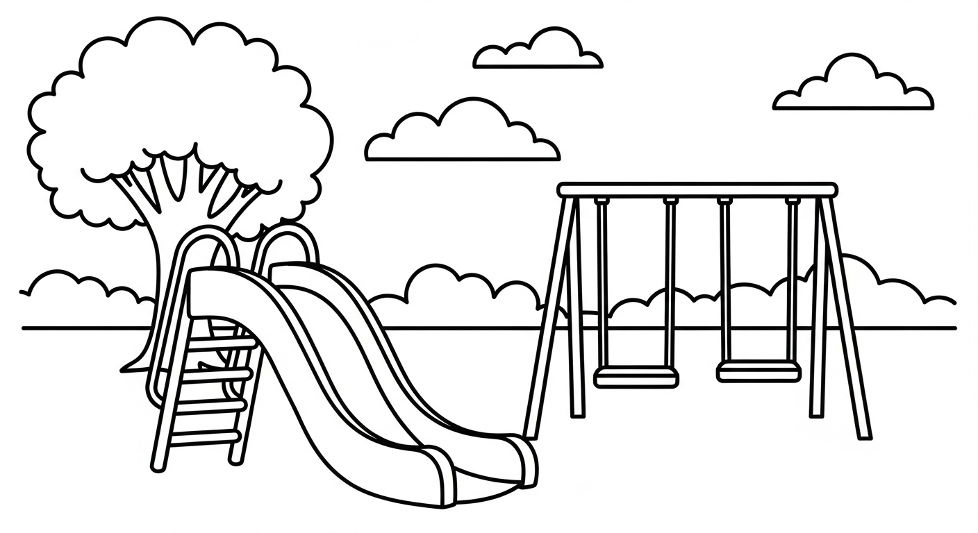 coloriage paysage pour enfant de 10 ans